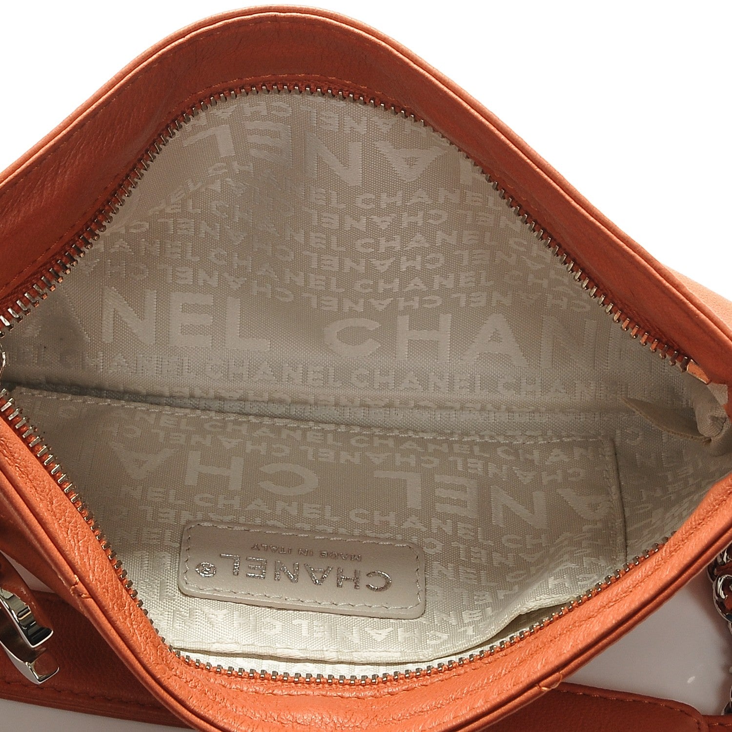 Chanel Lambskin CC Pochette Red 5 of 8