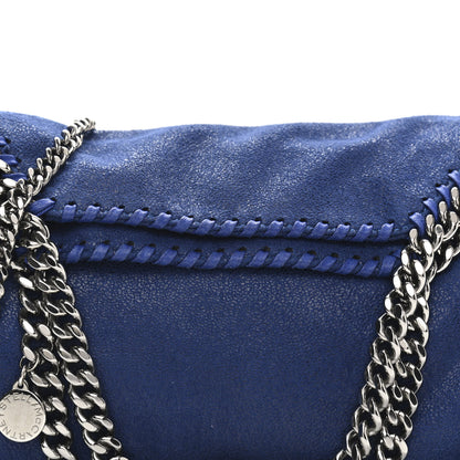 Stella McCartney Shaggy Deer Mini Falabella Fold Over Tote Blue 8 of 10