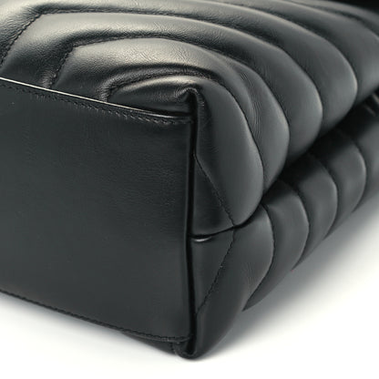 Saint Laurent Calfskin Y Quilted Monogram Medium Loulou Chain Satchel Black 11 of 12