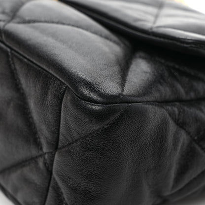 Chanel Lambskin Quilted Large Chanel 19 Flap Black 11 of 11