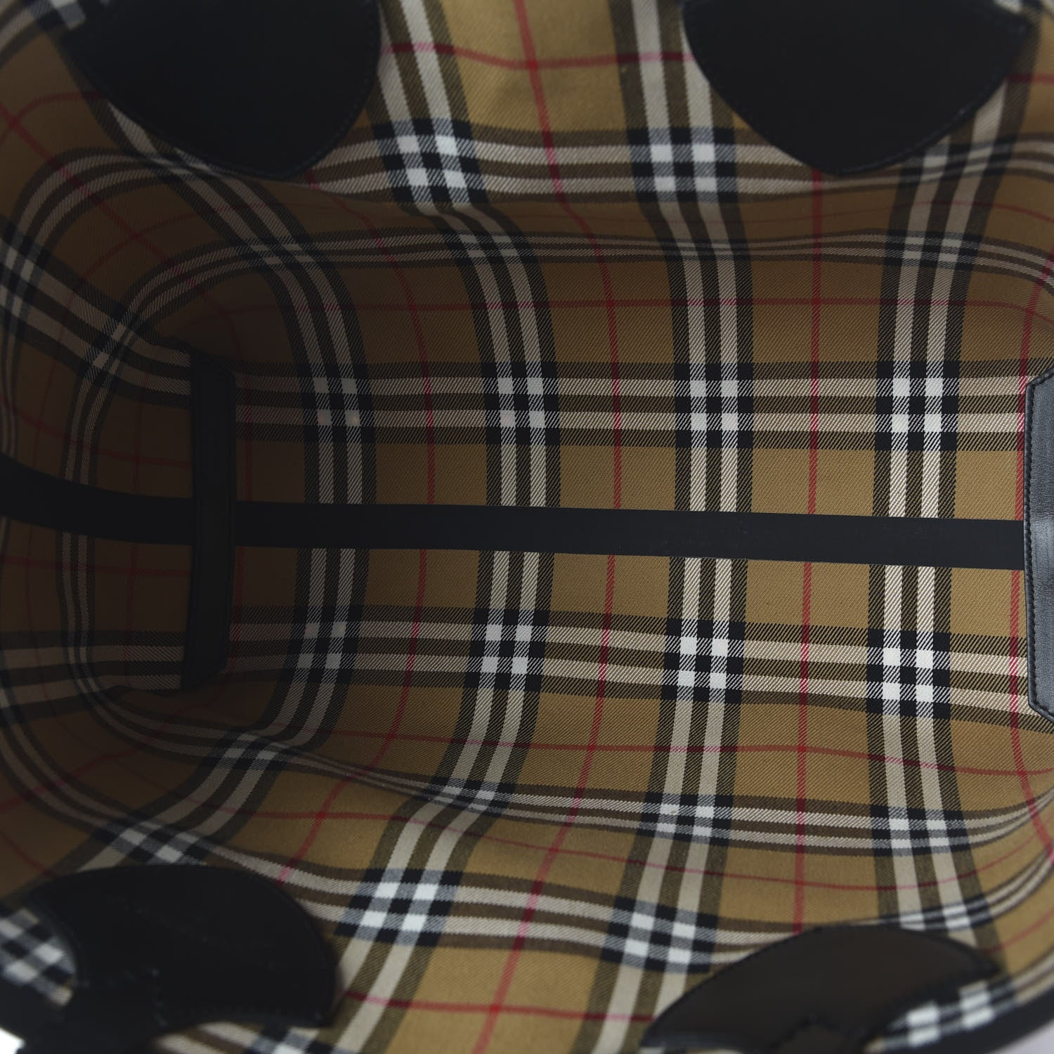 Burberry Vintage Check The Giant Reversible Tote Antique Yellow Bright Red 13 of 16