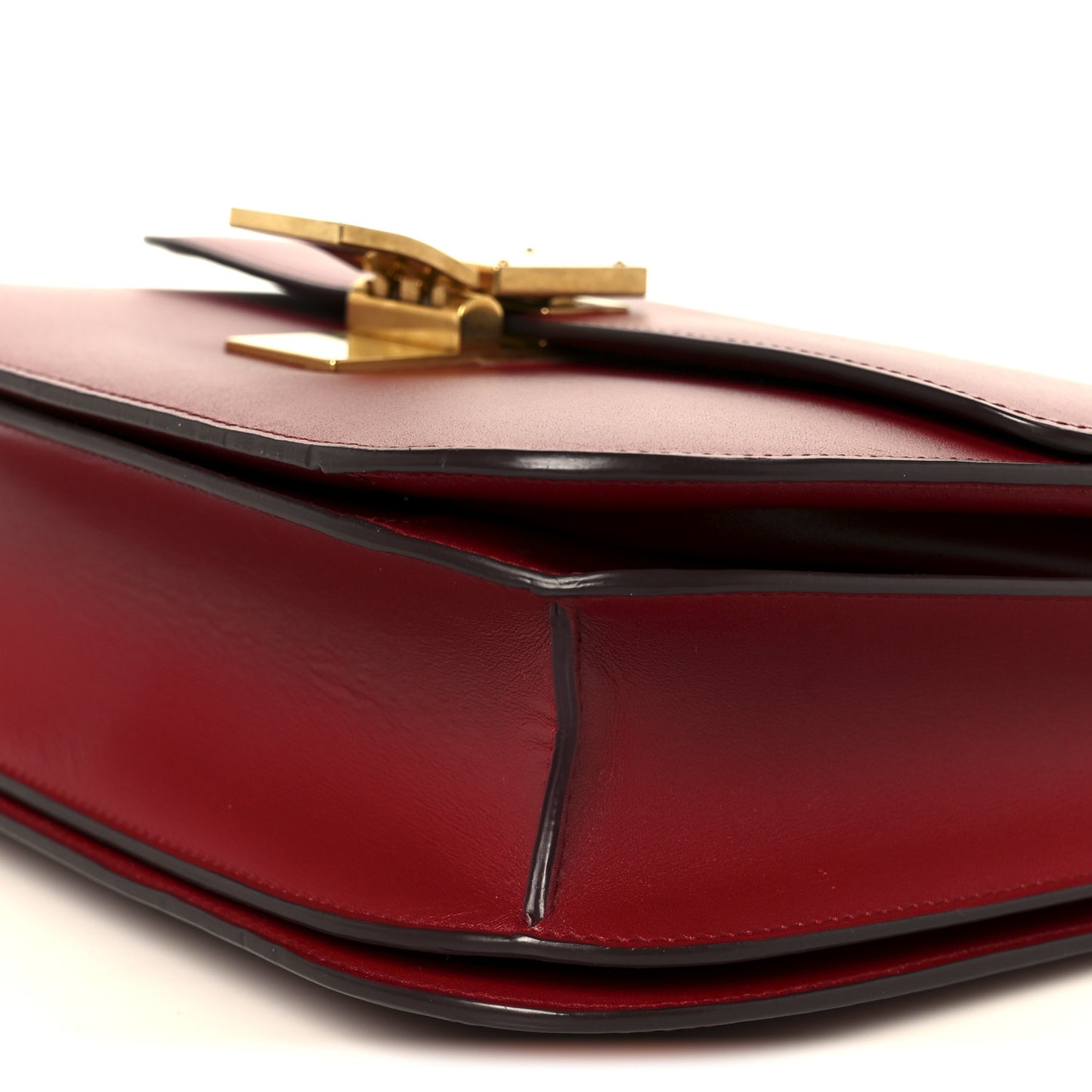 Box Calfskin Medium Classic Box Flap Bag Red