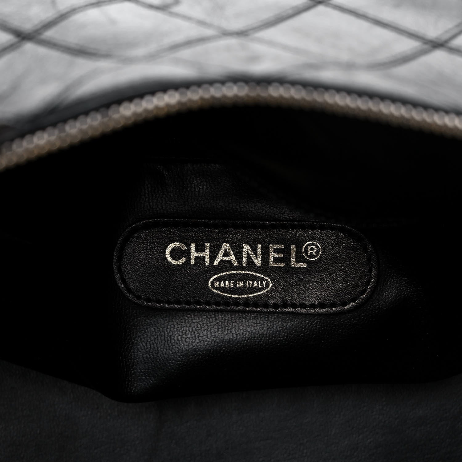 Chanel Calfskin Stitched CC Boston Black 6 of 16