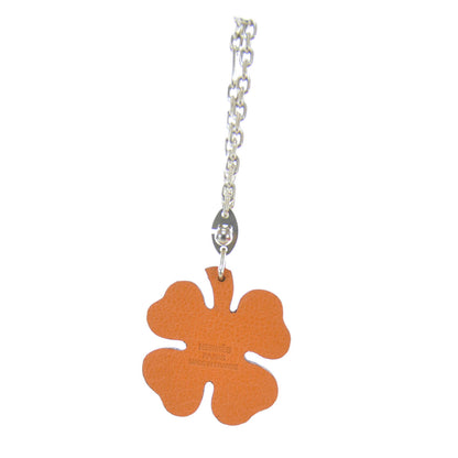 Hermes Leather Lucky Clover Key Chain 1 of 3