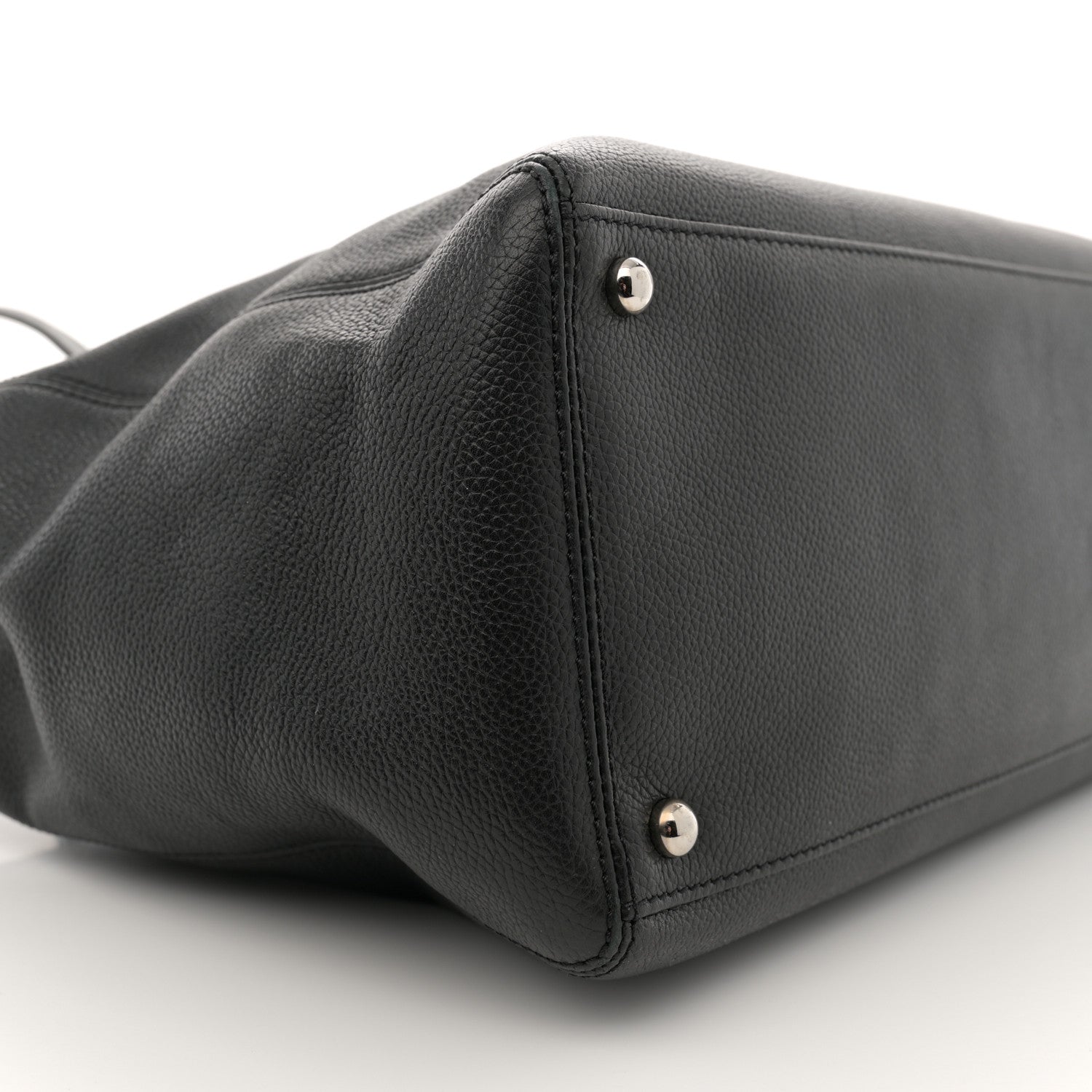 Chanel Calfskin Cerf Executive Shopper Tote Black 10 of 14