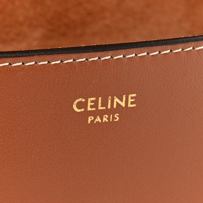 Celine Smooth Calfskin Cuir Triomphe Folco Crossbody Bag Tan 7 of 11