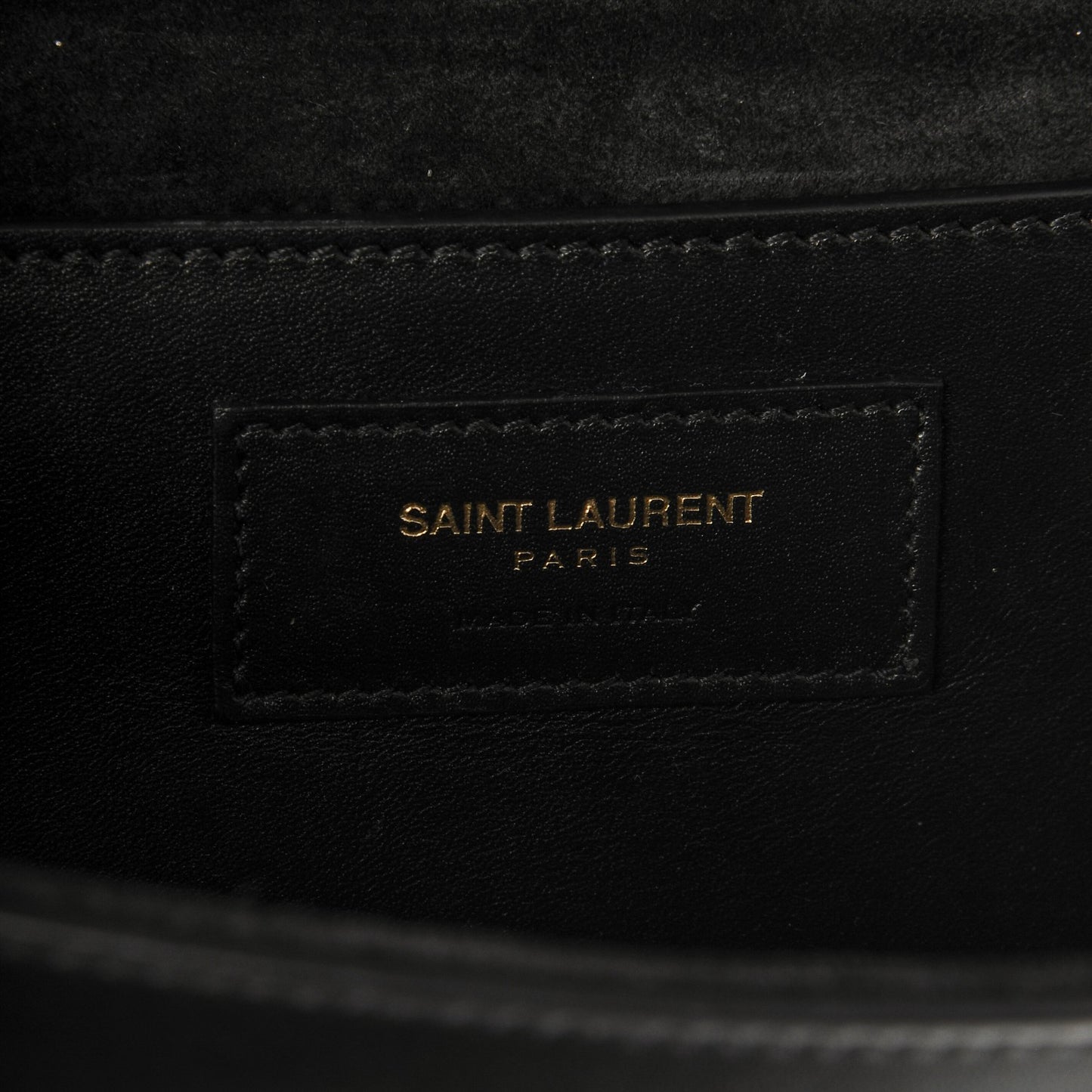 Calfskin Cassandre Tassel Clutch Black