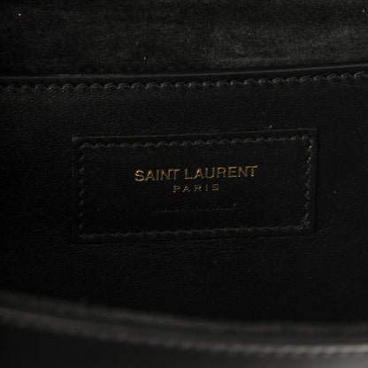 Saint Laurent Calfskin Cassandre Tassel Clutch Black 7 of 7