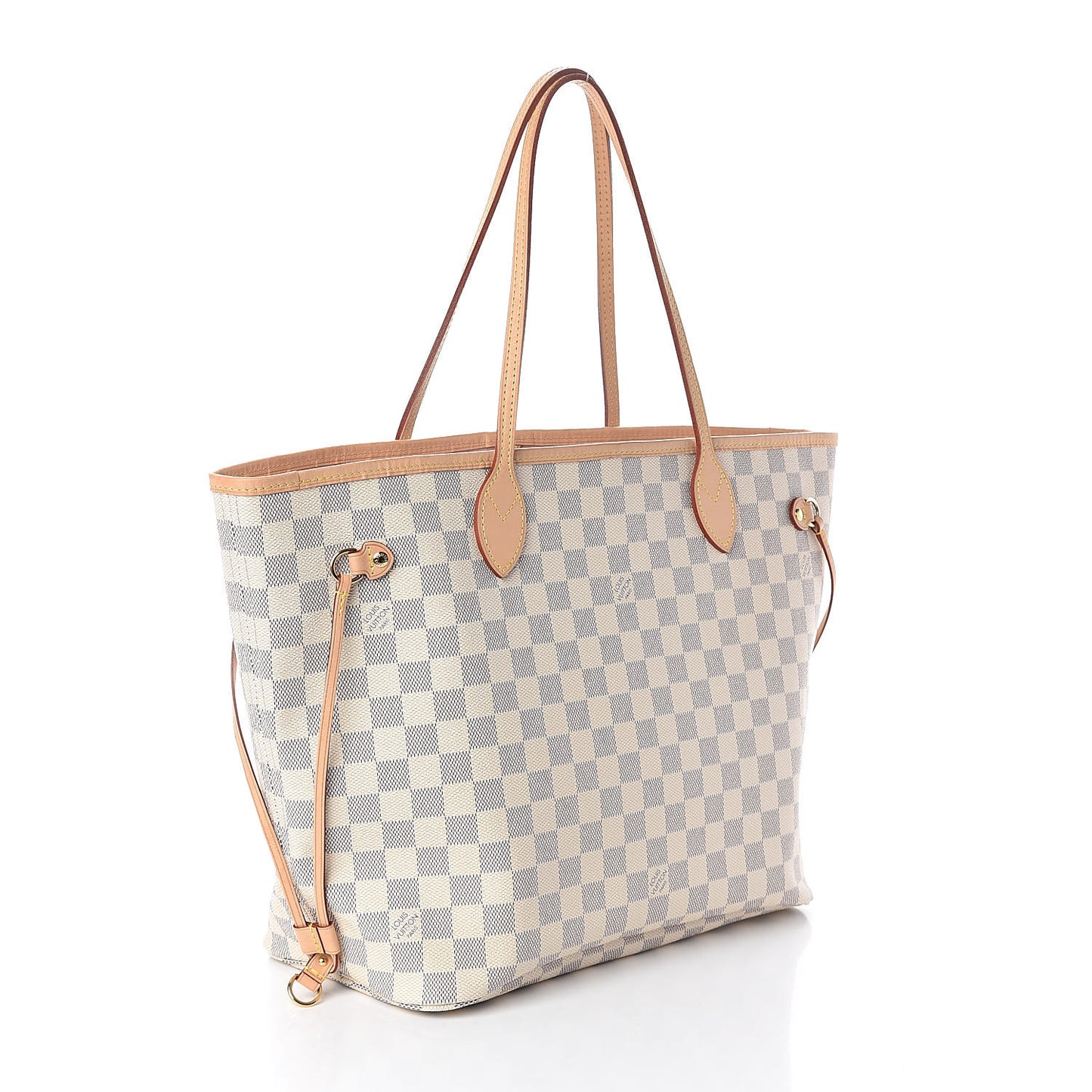 Damier Azur Neo Neverfull MM Rose Ballerine