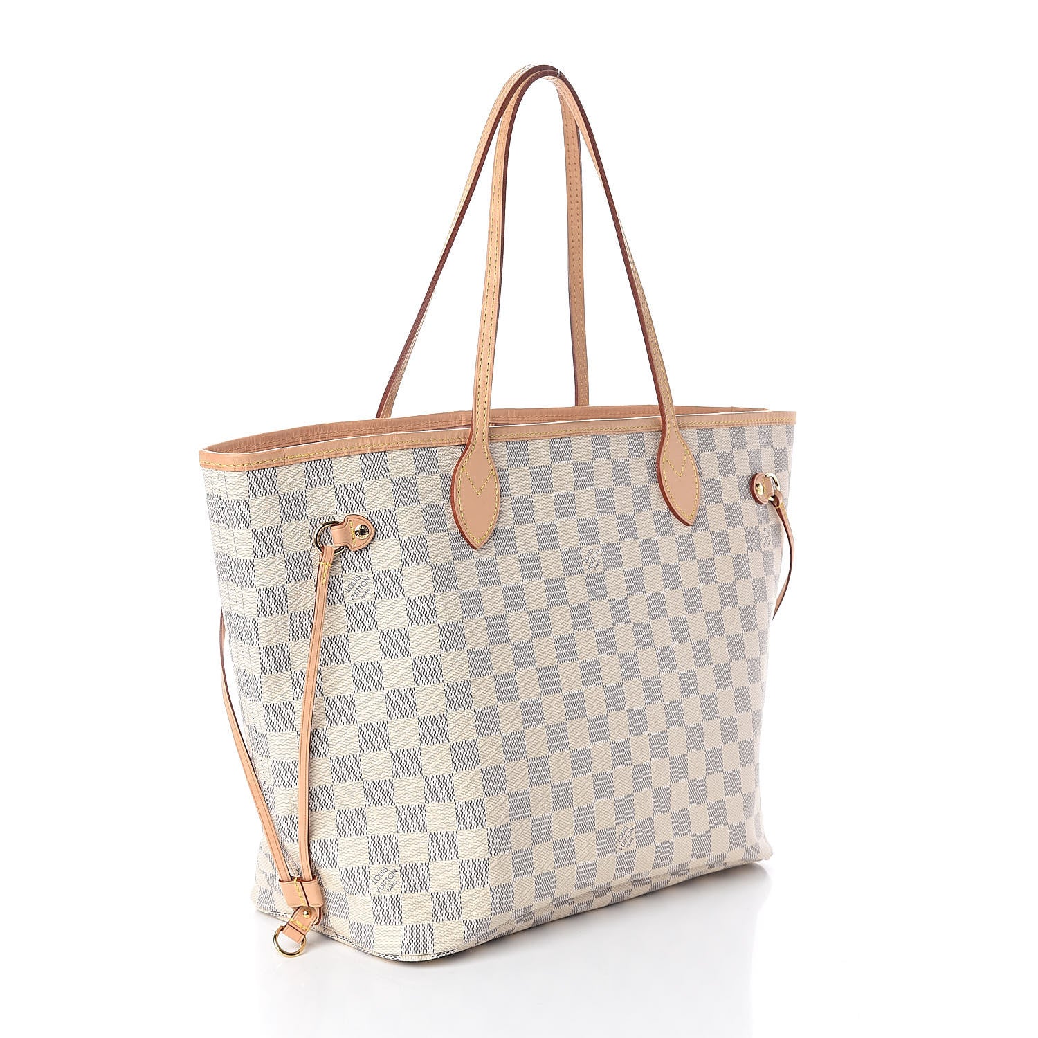 Louis Vuitton Damier Azur Neo Neverfull MM Rose Ballerine 3 of 11