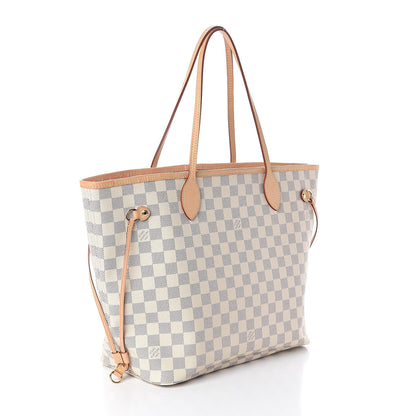 Louis Vuitton Damier Azur Neo Neverfull MM Rose Ballerine 3 of 11