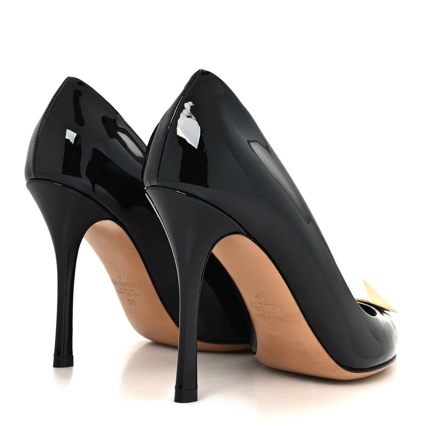 Patent One Stud 100mm Pumps 38 Black