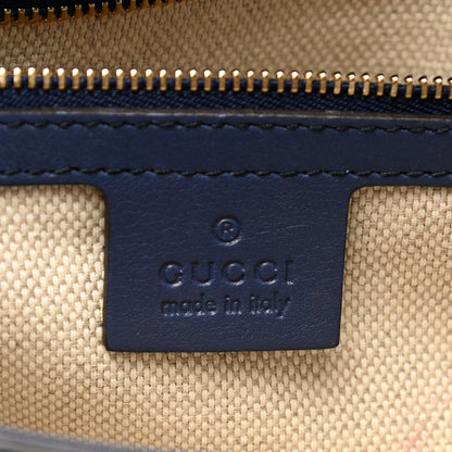 Gucci Soft Patent Medium Soho Clutch Uniform Blue 3 of 9
