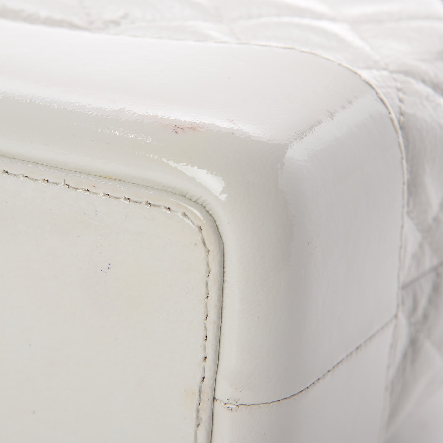 Chanel Patent Goatskin Quilted Small Gabrielle Backpack White 11 of 15
