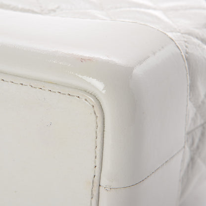Chanel Patent Goatskin Quilted Small Gabrielle Backpack White 11 of 15