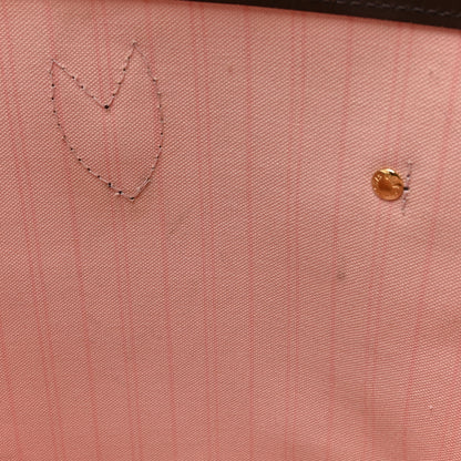 Louis Vuitton Damier Ebene Neo Neverfull MM Rose Ballerine 10 of 19