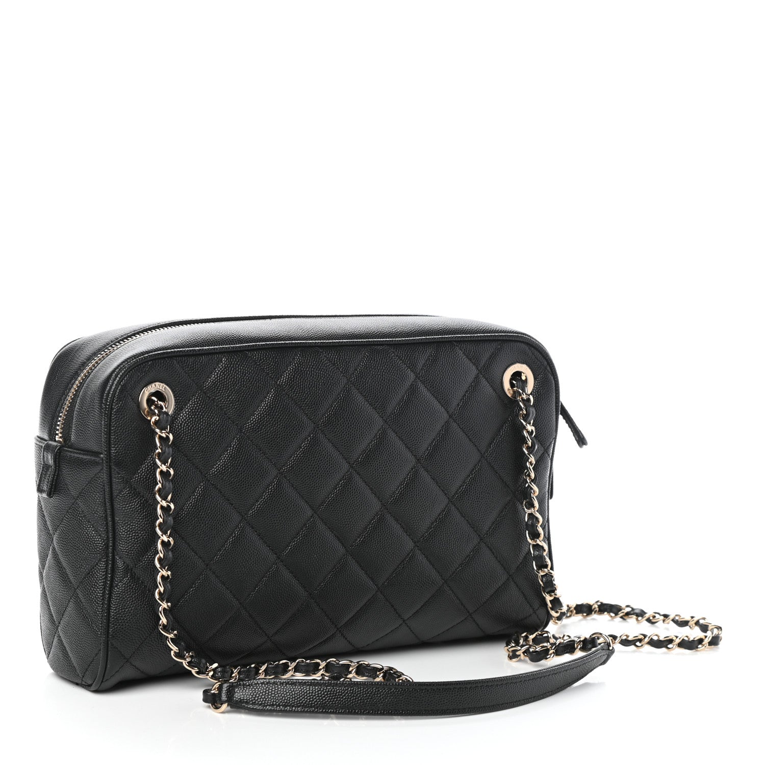 Chanel Caviar Quilted Medium In & Out Camera Case Black 3 of 10