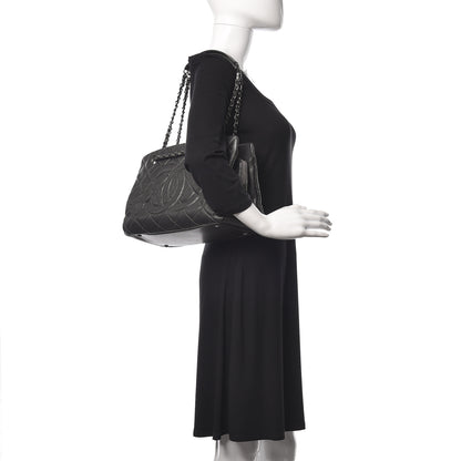 Chanel Metallic Caviar Quilted CC Tote Dark Silver 2 of 19