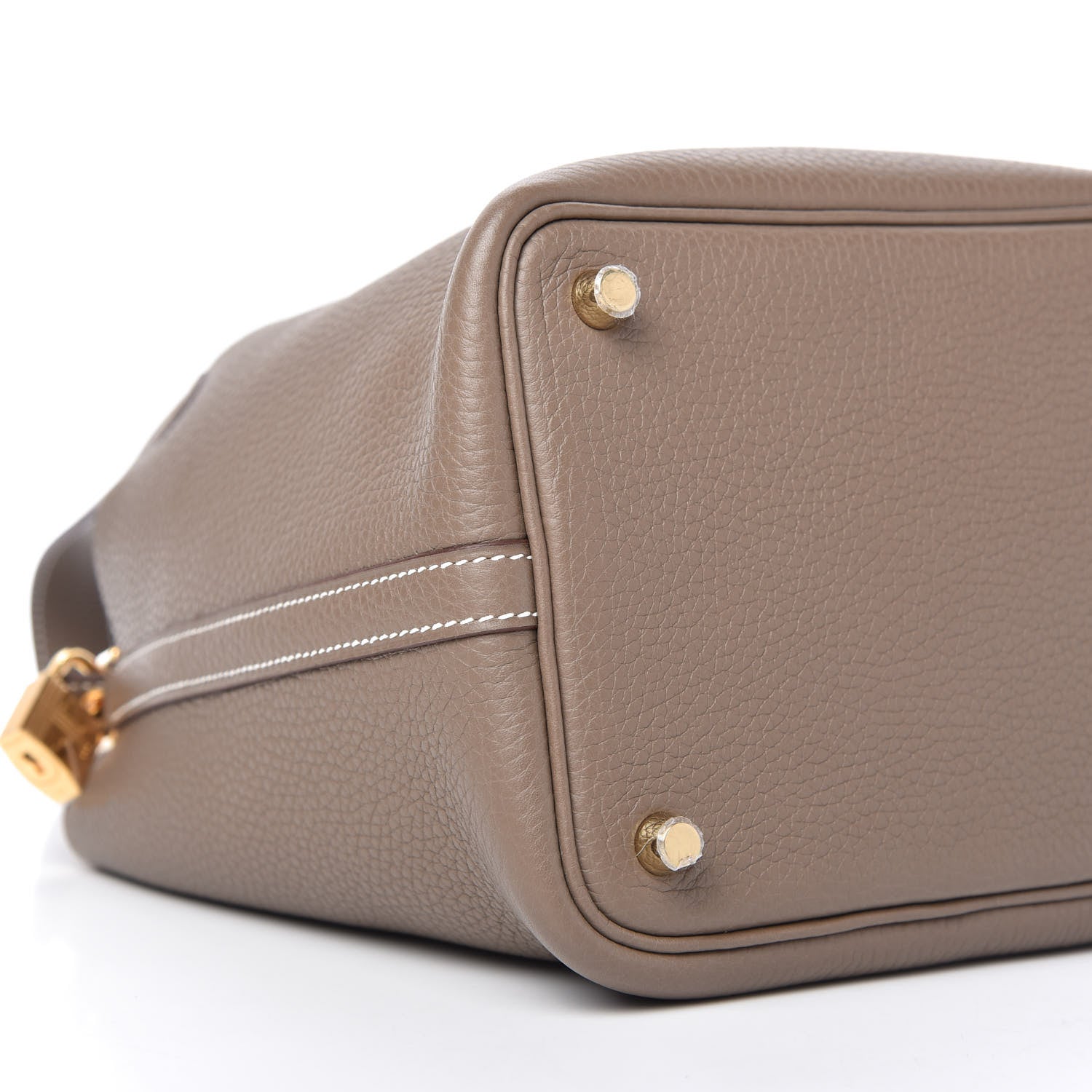 Hermes Taurillon Clemence Picotin Lock 18 PM Etoupe 6 of 10