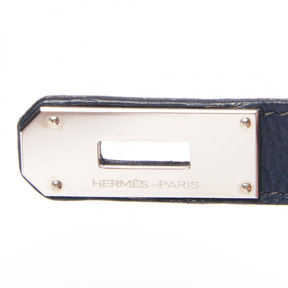 Hermes Taurillon Clemence Jypsiere 34 Bleu de Prusse 10 of 15