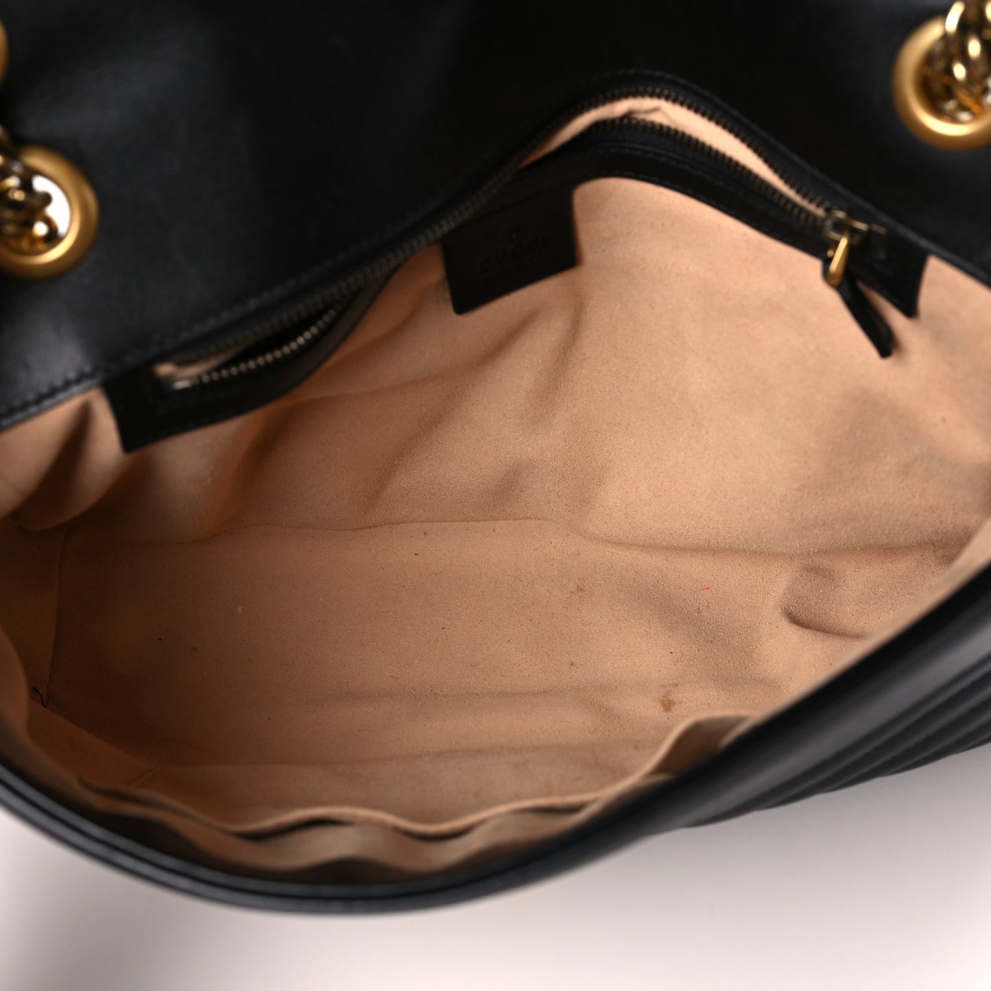 Calfskin Matelasse Medium GG Marmont Shoulder Bag Black