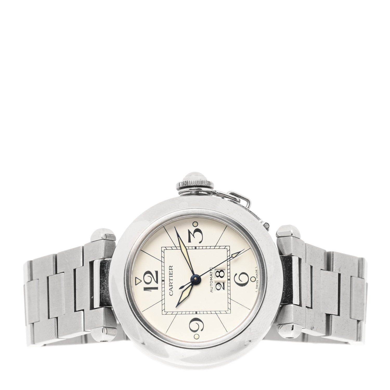 Cartier Stainless Steel 35mm Pasha C Big Date Automatic Watch 2 of 4