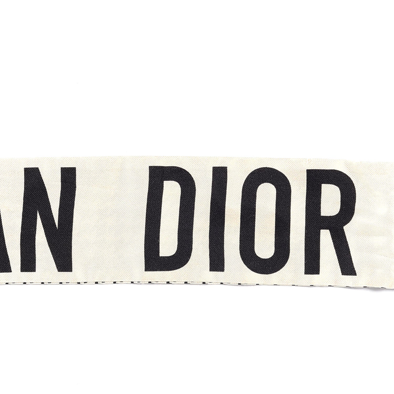 Christian Dior Silk 30 Montaigne Mitzah Scarf Black White 3 of 3