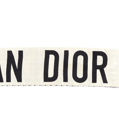 Christian Dior Silk 30 Montaigne Mitzah Scarf Black White 3 of 3