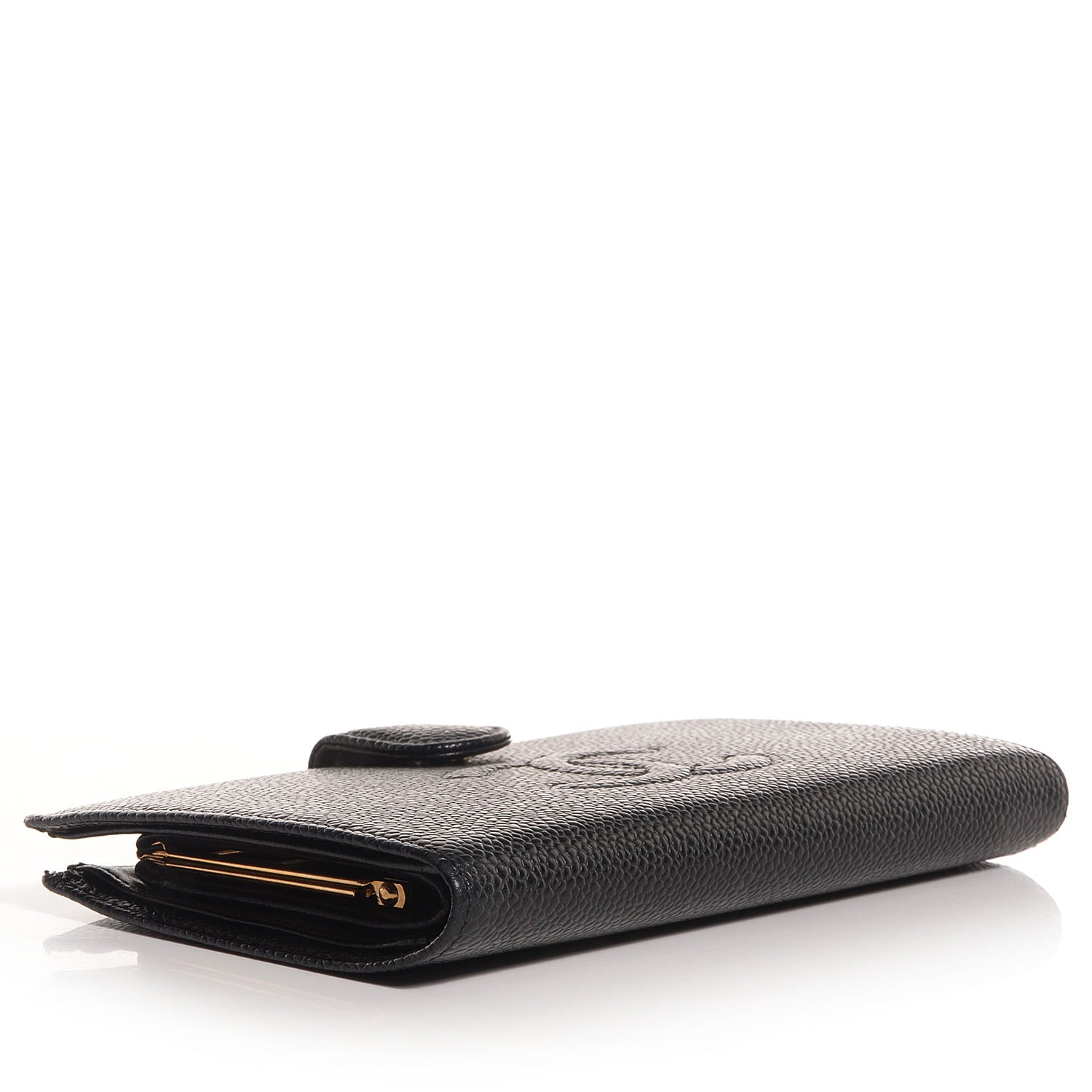 Chanel Caviar CC French Wallet Black 4 of 8