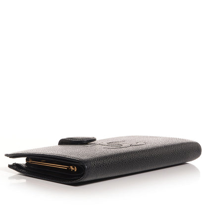 Chanel Caviar CC French Wallet Black 4 of 8