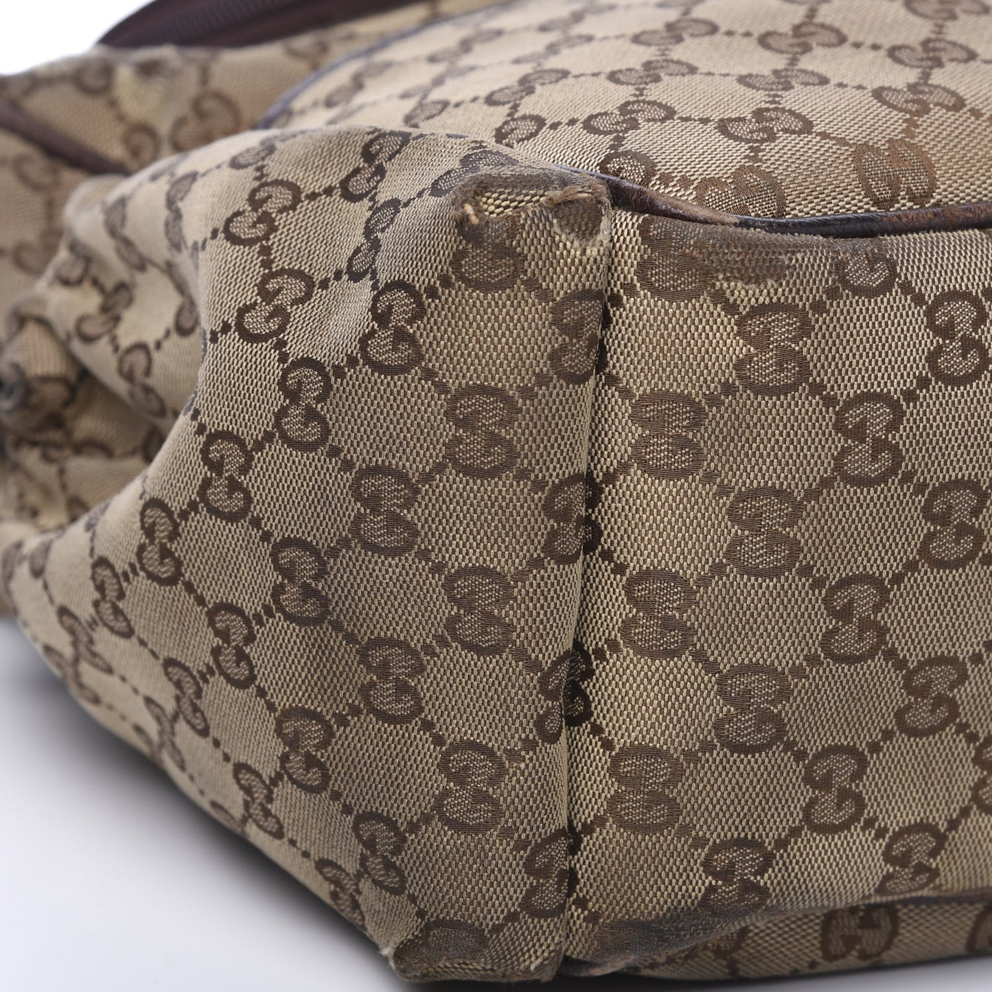Monogram Natural Pigskin Large Diaper Bag Beige Ebony Cocoa Dark Chocolate