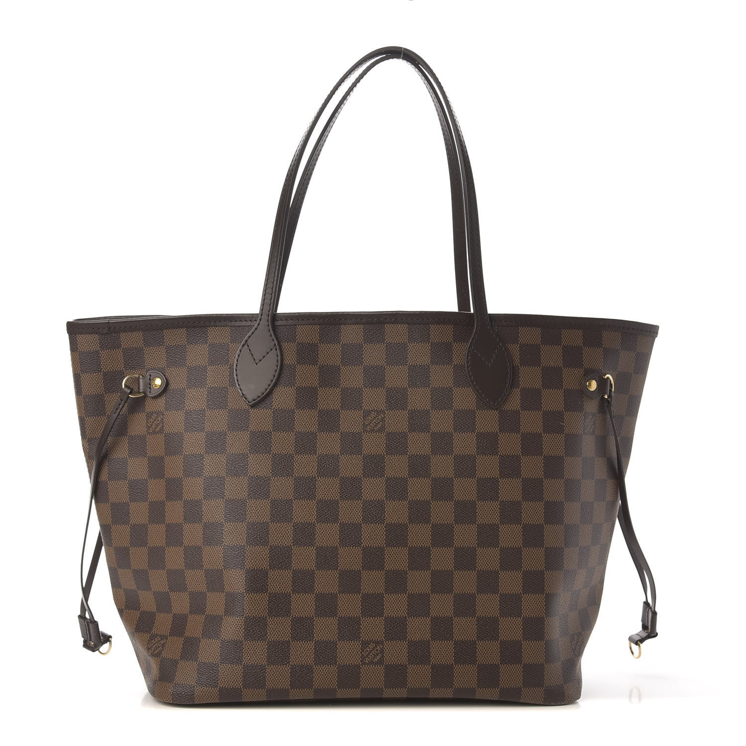 Louis Vuitton Damier Ebene Neo Neverfull MM Rose Ballerine 1 of 9