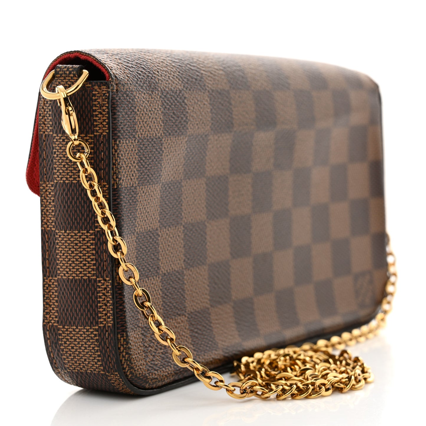 Damier Ebene Pochette Felicie Chain Wallet