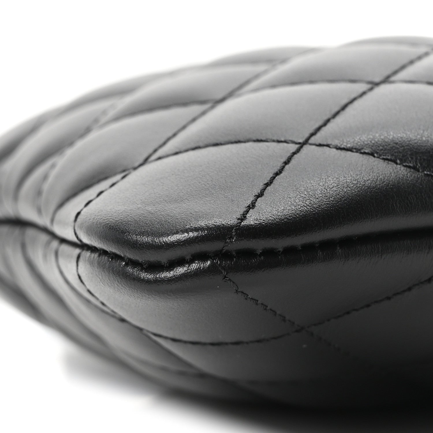 Chanel Lambskin Quilted Uniform Crossbody Bag Black 9 of 9