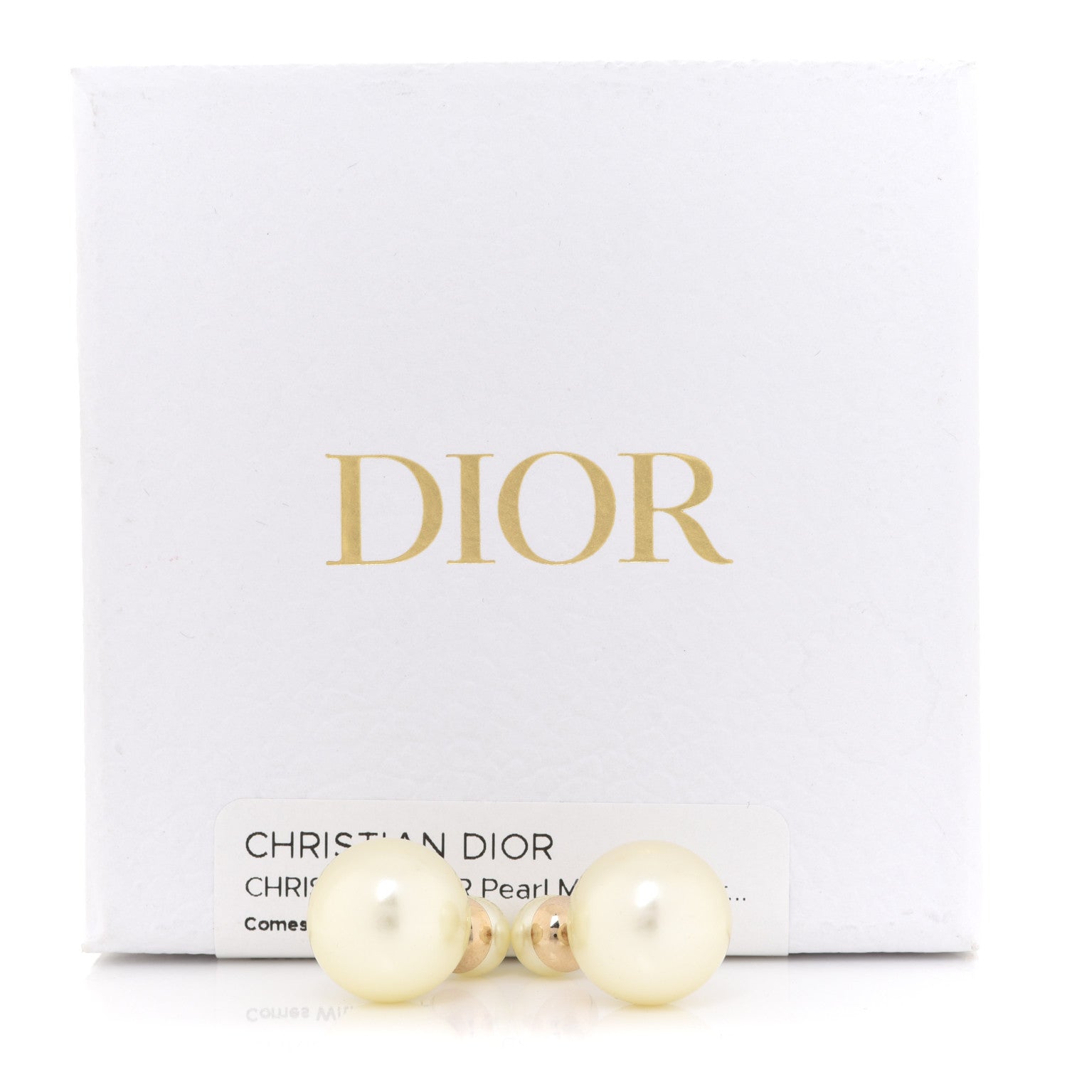 Christian Dior Pearl Mise En Dior Tribal Earrings Gold 5 of 5