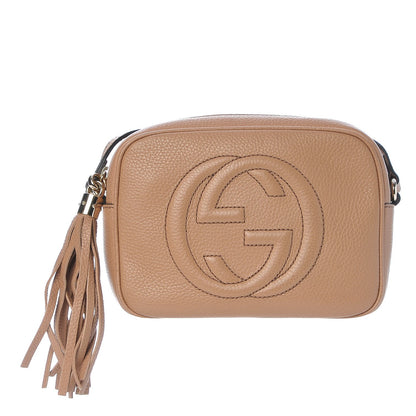 Gucci Pebbled Calfskin Small Soho Disco Bag Rose Beige 1 of 8