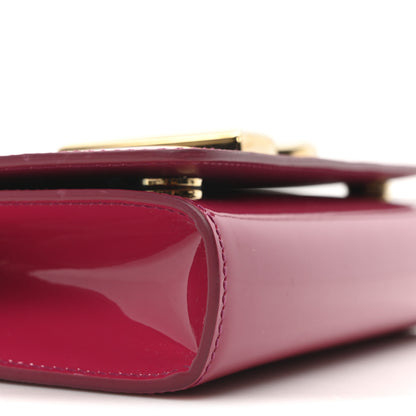 Dolce & Gabbana Patent DG Girls Phone Shoulder Bag Dark Pink 8 of 9