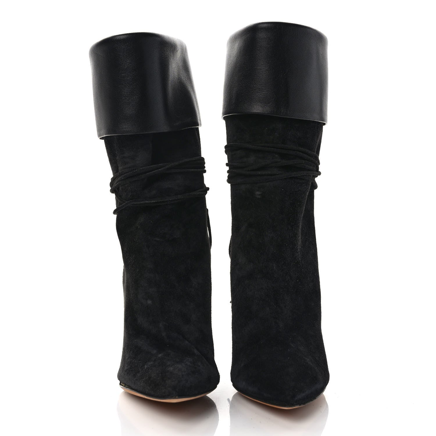Saint Laurent Calfskin Suede Tanger Tassel Boot 35 Black 2 of 7
