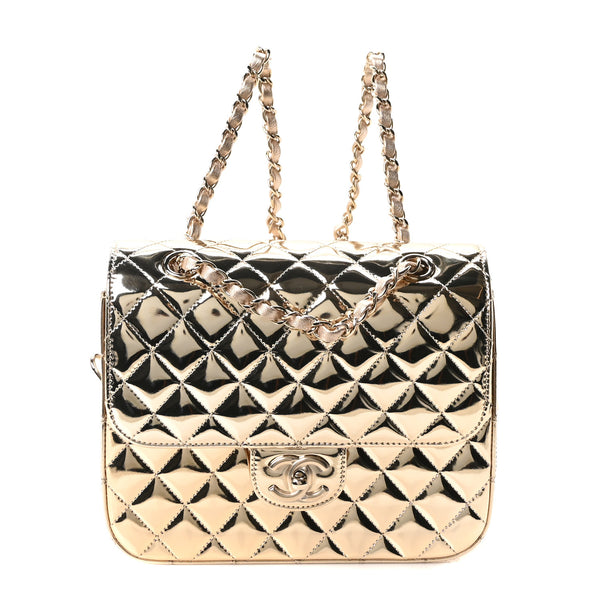 Chanel Mirror Calfskin Metallic Calfskin Quilted Hollywood