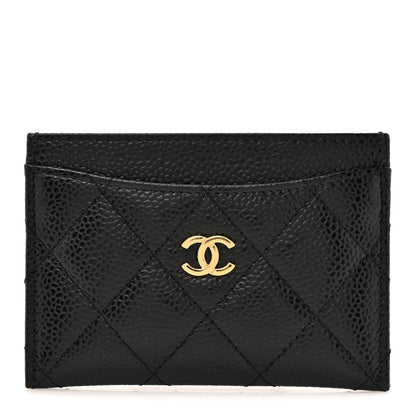 Chanel Caviar Quilted Card Holder Black 1 of 9