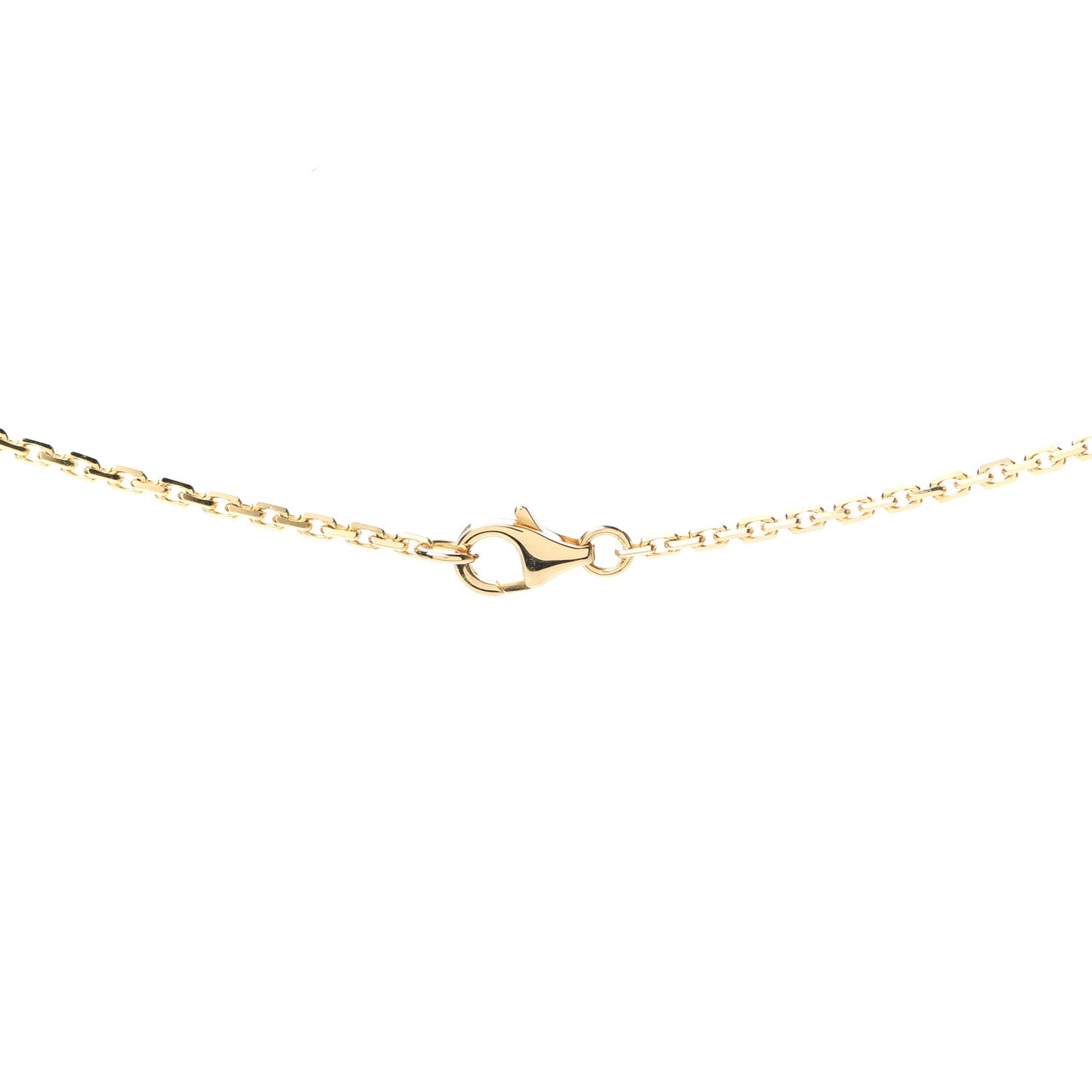 18K Yellow Gold Diamond Interlocking LOVE Necklace