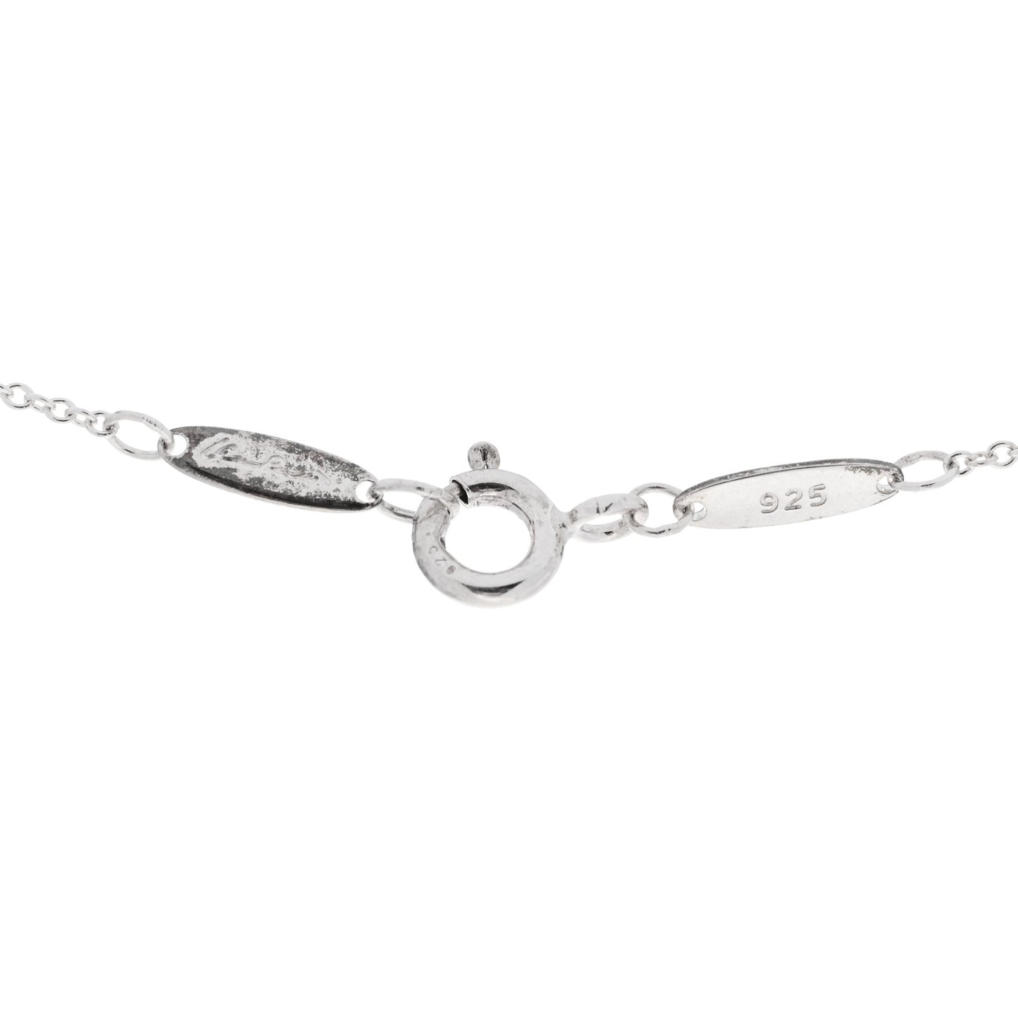 Sterling Silver 11mm Elsa Peretti Bean Pendant Necklace