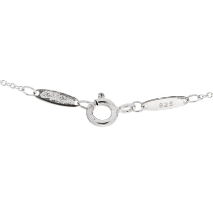 Tiffany Sterling Silver 11mm Elsa Peretti Bean Pendant Necklace 5 of 5