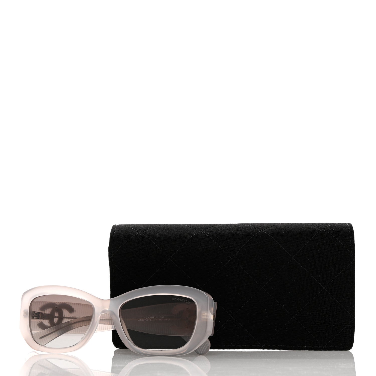 Chanel Acetate Rectangle Sunglasses 5493 Grey 7 of 7