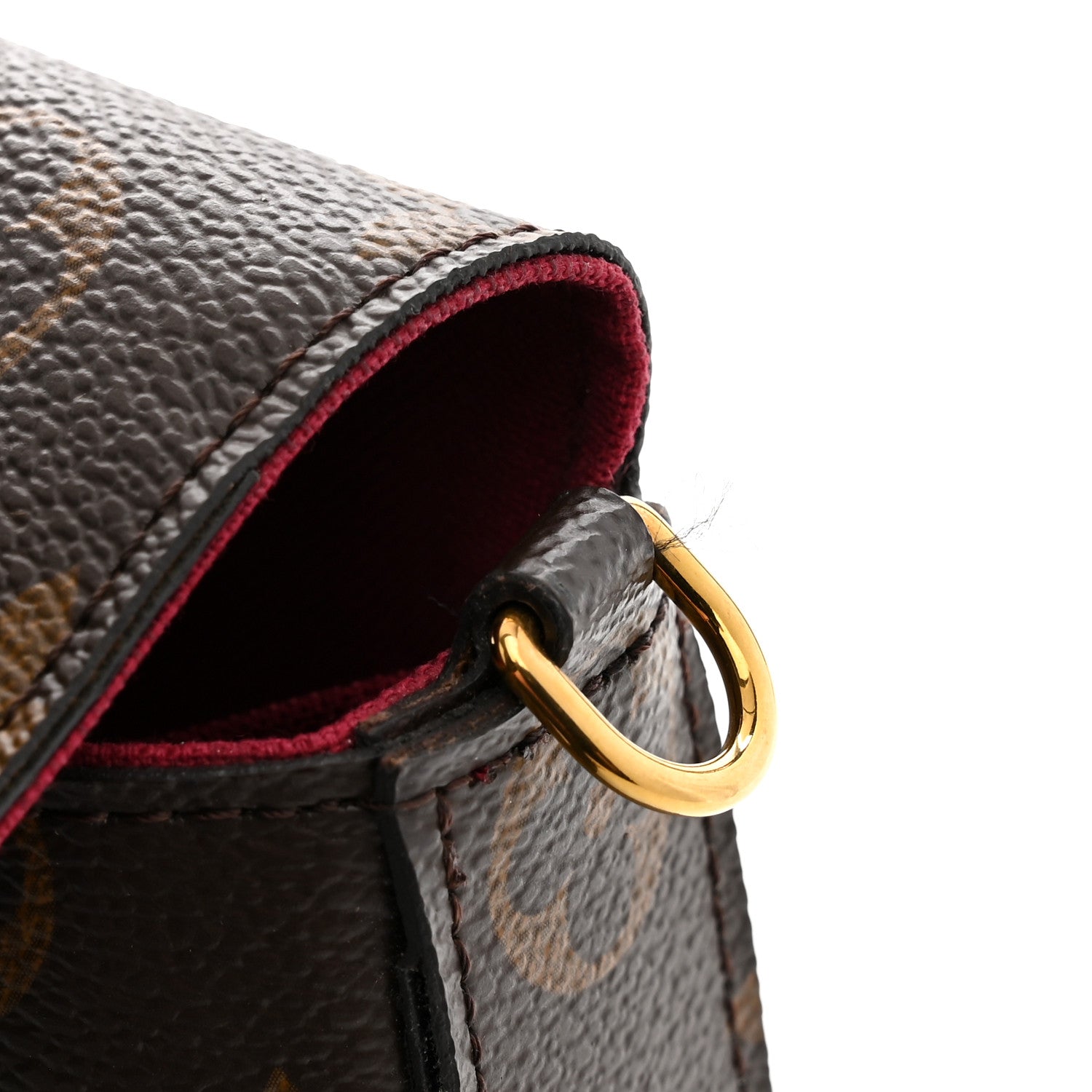 Louis Vuitton Monogram Pochette Felicie Chain Wallet Fuchsia 12 of 12