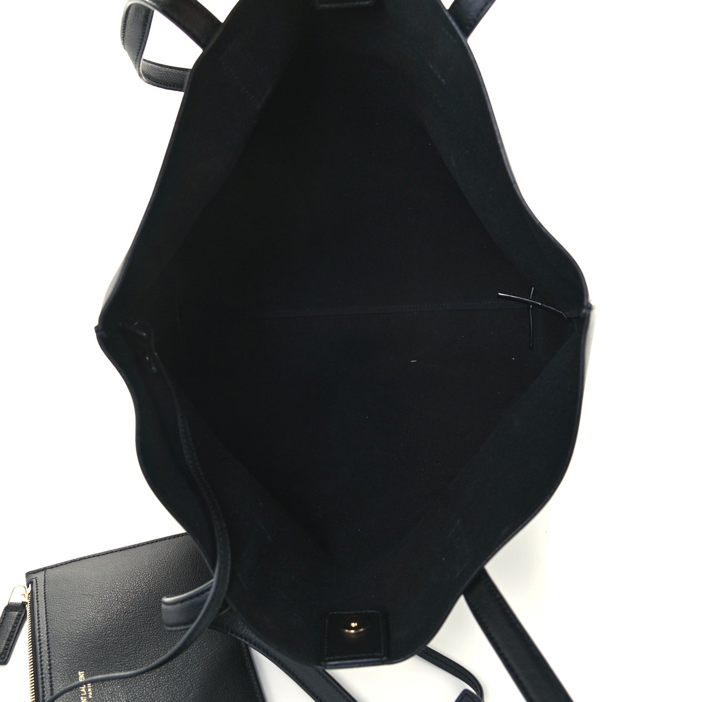 Calfskin Medium Shopping Tote Black