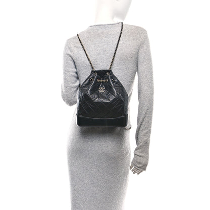 Chanel Aged Calfskin Quilted Small Gabrielle Backpack Black 2 of 10