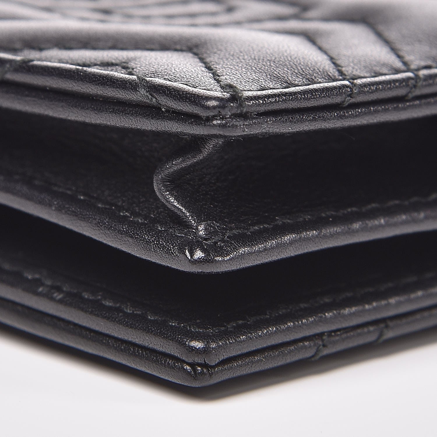 Gucci Calfskin Matelasse GG Marmont Card Case Wallet Black 10 of 10