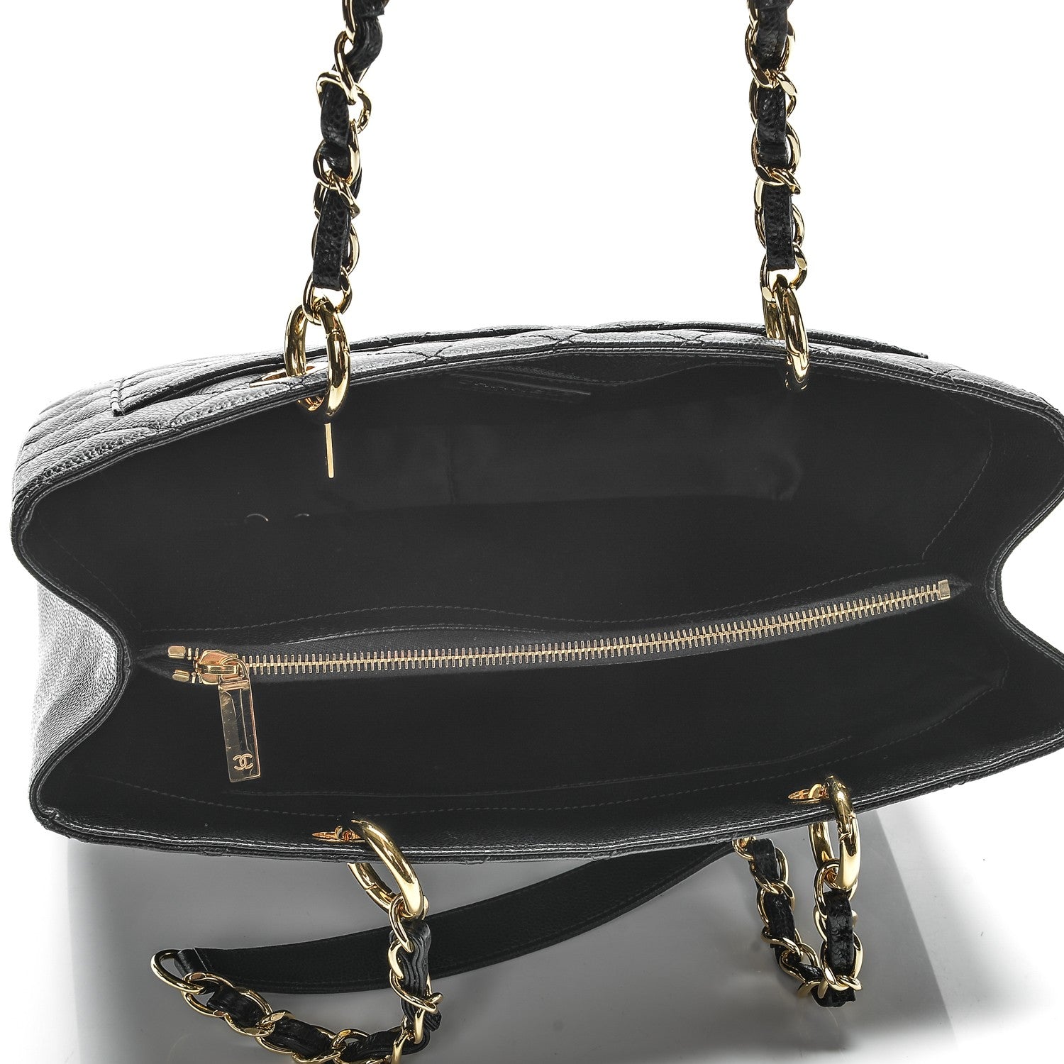 Chanel Caviar Quilted Grand Shopping Tote GST Black 5 of 7