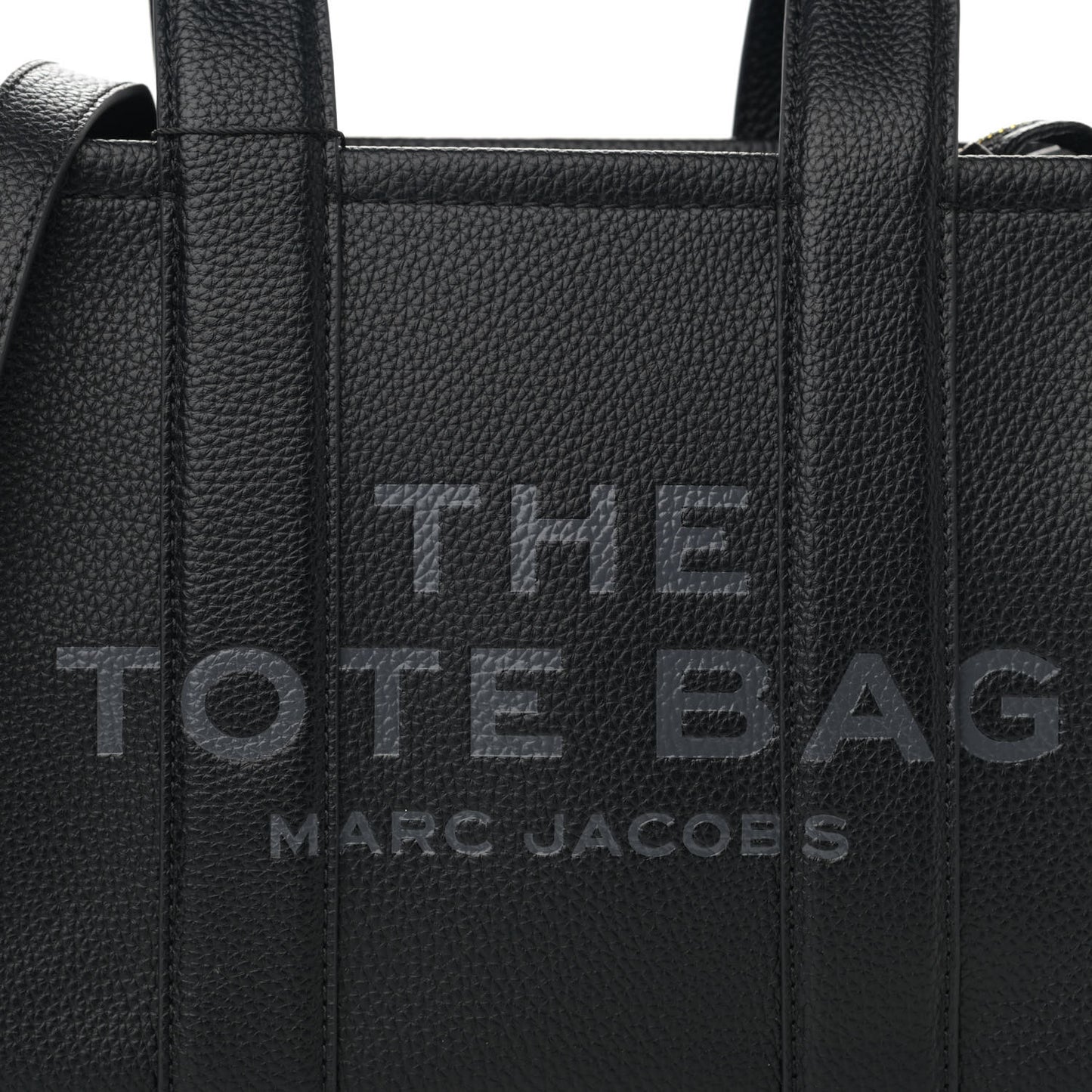 Grained Calfskin Mini The Tote Bag Black